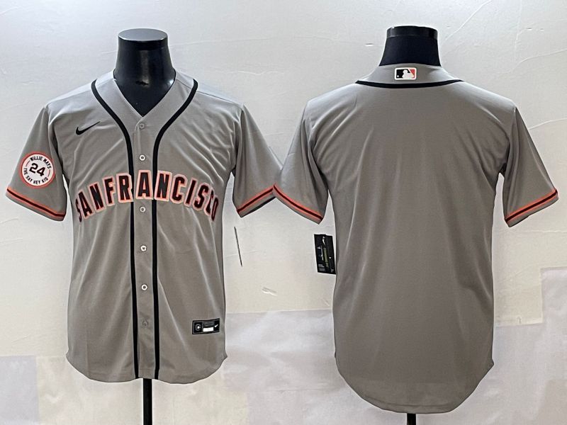 Men 2025 San Francisco Giants Blank Grey Game Nike MLB Jersey style 2->miami marlins->MLB Jersey